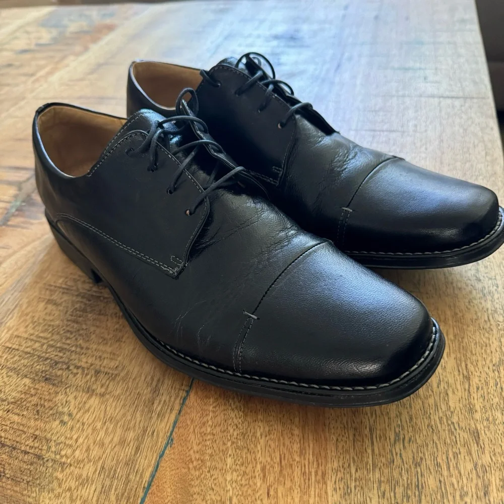 Sandro Moscolini Cap Toe Leather Derby Mens Dress Shoes Size 11.5 D